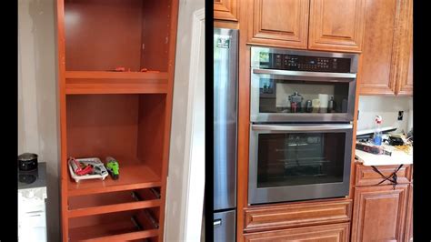 junction box behind wall oven|installing wall oven in cabinet.